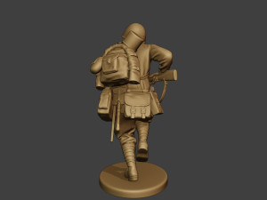 russian soldier ww2 run2 r1 Modelo de Impressão 3D