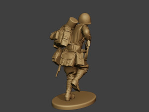 russian soldier ww2 run2 r1 Modelo de Impressão 3D