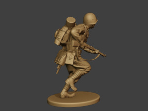 russian soldier ww2 run2 r1 Modelo de Impressão 3D