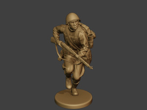 russian soldier ww2 run2 r1 Modelo de Impressão 3D