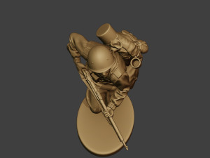 russian soldier ww2 run2 r1 Modelo de Impressão 3D