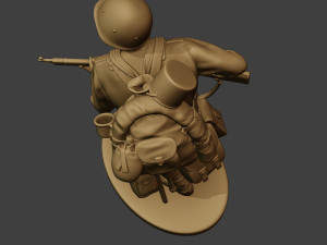 russian soldier ww2 run2 r1 Modelo de Impressão 3D