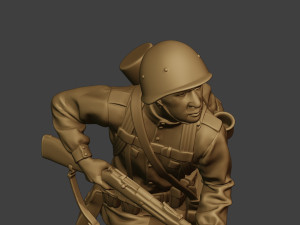 russian soldier ww2 run2 r1 Modelo de Impressão 3D