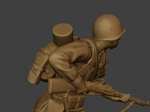 russian soldier ww2 run2 r1 Modelo de Impressão 3D