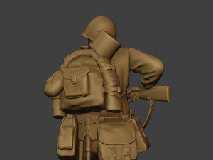russian soldier ww2 run2 r1 Modelo de Impressão 3D