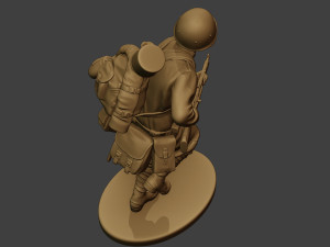 russian soldier ww2 run2 r1 Modelo de Impressão 3D