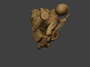 russian soldier ww2 run2 r1 Modelo de Impressão 3D