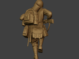 russian soldier ww2 run2 r1 Modelo de Impressão 3D