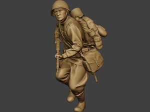 russian soldier ww2 run2 r1 Modelo de Impressão 3D