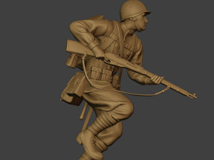 russian soldier ww2 run2 r1 Modelo de Impressão 3D