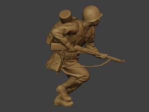 russian soldier ww2 run2 r1 Modelo de Impressão 3D