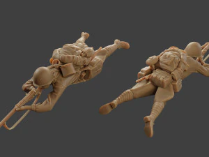 russian soldier ww2 shoot lying r1 3D Print Model