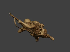 russian soldier ww2 shoot lying r1 Modelo de Impressão 3D