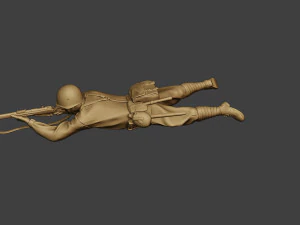 soldat russe ww2 tirer couch&eacute;2 r1 Modèles 3D en vedette