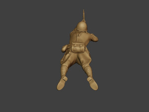 russian soldier ww2 shoot lying2 r1 Modèles 3D en vedette