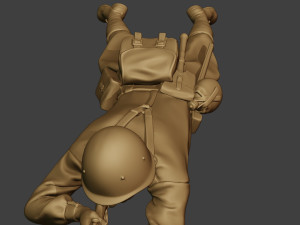 russian soldier ww2 shoot lying2 r1 Modèles 3D en vedette