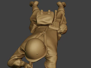 soldat russe ww2 tirer couch&eacute;2 r1 Modèles 3D en vedette