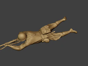 soldat russe ww2 tirer couch&eacute;2 r1 Modèles 3D en vedette