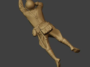 soldat russe ww2 tirer couch&eacute;2 r1 Modèles 3D en vedette