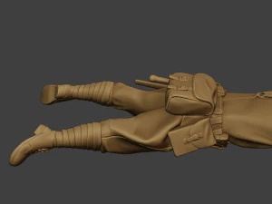 soldat russe ww2 tirer couch&eacute;2 r1 Modèles 3D en vedette