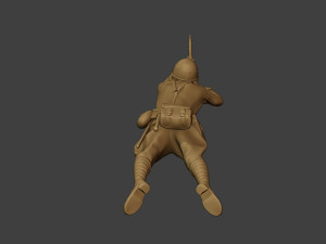 russian soldier ww2 shoot lying2 r1 Modèles 3D en vedette
