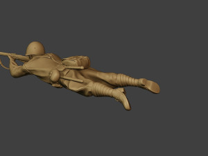 russian soldier ww2 shoot lying2 r1 Modèles 3D en vedette