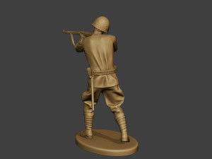 russian soldier ww2 shoot stand r1 3D Print Model