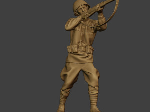 russian soldier ww2 shoot stand r1 3D Print Model
