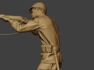 russian soldier ww2 shoot stand r1 3D Print Model