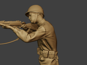 russian soldier ww2 shoot stand r1 3D Print Model