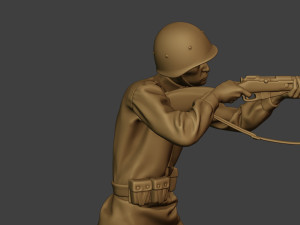 russian soldier ww2 shoot stand r1 3D Print Model