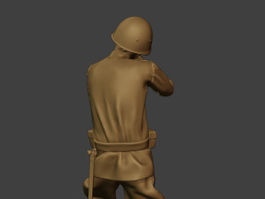 russian soldier ww2 shoot stand r1 3D Print Model