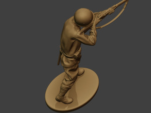 russian soldier ww2 shoot stand r1 3D Print Model