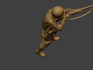 russian soldier ww2 shoot stand r1 3D Print Model