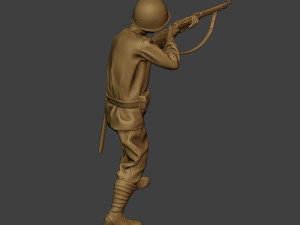 russian soldier ww2 shoot stand r1 3D Print Model