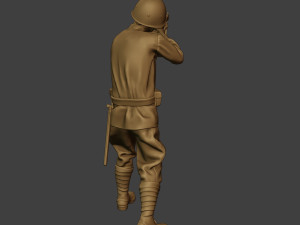 russian soldier ww2 shoot stand r1 3D Print Model