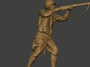 russian soldier ww2 shoot stand r1 3D Print Model