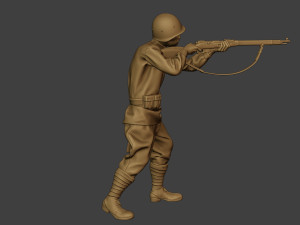 russian soldier ww2 shoot stand r1 3D Print Model