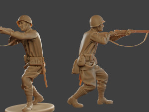 russian soldier ww2 shoot stand2 r1 Modelo de Impressão 3D