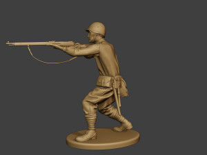 russian soldier ww2 shoot stand2 r1 Modelo de Impressão 3D