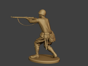 russian soldier ww2 shoot stand2 r1 Modelo de Impressão 3D