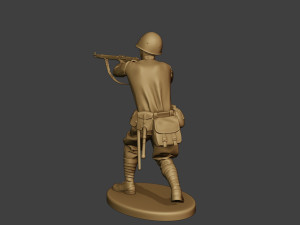 russian soldier ww2 shoot stand2 r1 Modelo de Impressão 3D