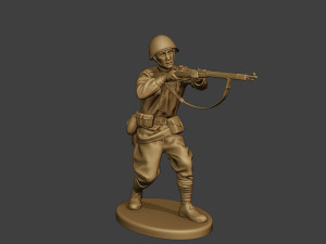 russian soldier ww2 shoot stand2 r1 Modelo de Impressão 3D