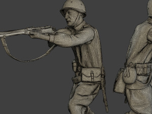 russian soldier ww2 shoot stand2 r1 Modelo de Impressão 3D