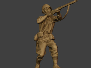 russian soldier ww2 shoot stand2 r1 Modelo de Impressão 3D