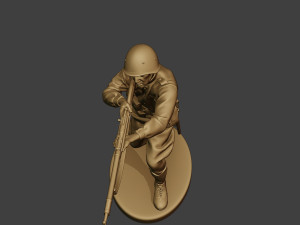 russian soldier ww2 shoot stand2 r1 Modelo de Impressão 3D