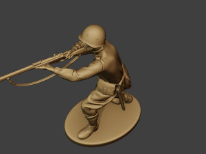 russian soldier ww2 shoot stand2 r1 Modelo de Impressão 3D
