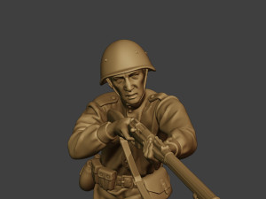 russian soldier ww2 shoot stand2 r1 Modelo de Impressão 3D