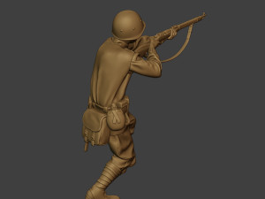 russian soldier ww2 shoot stand2 r1 Modelo de Impressão 3D