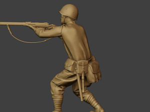 russian soldier ww2 shoot stand2 r1 Modelo de Impressão 3D